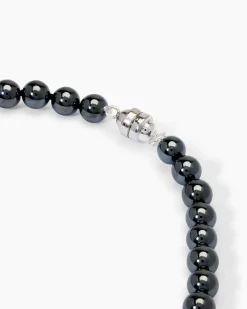 Collier Hämatit 6,0 mm & MK-Perlen 10 mm