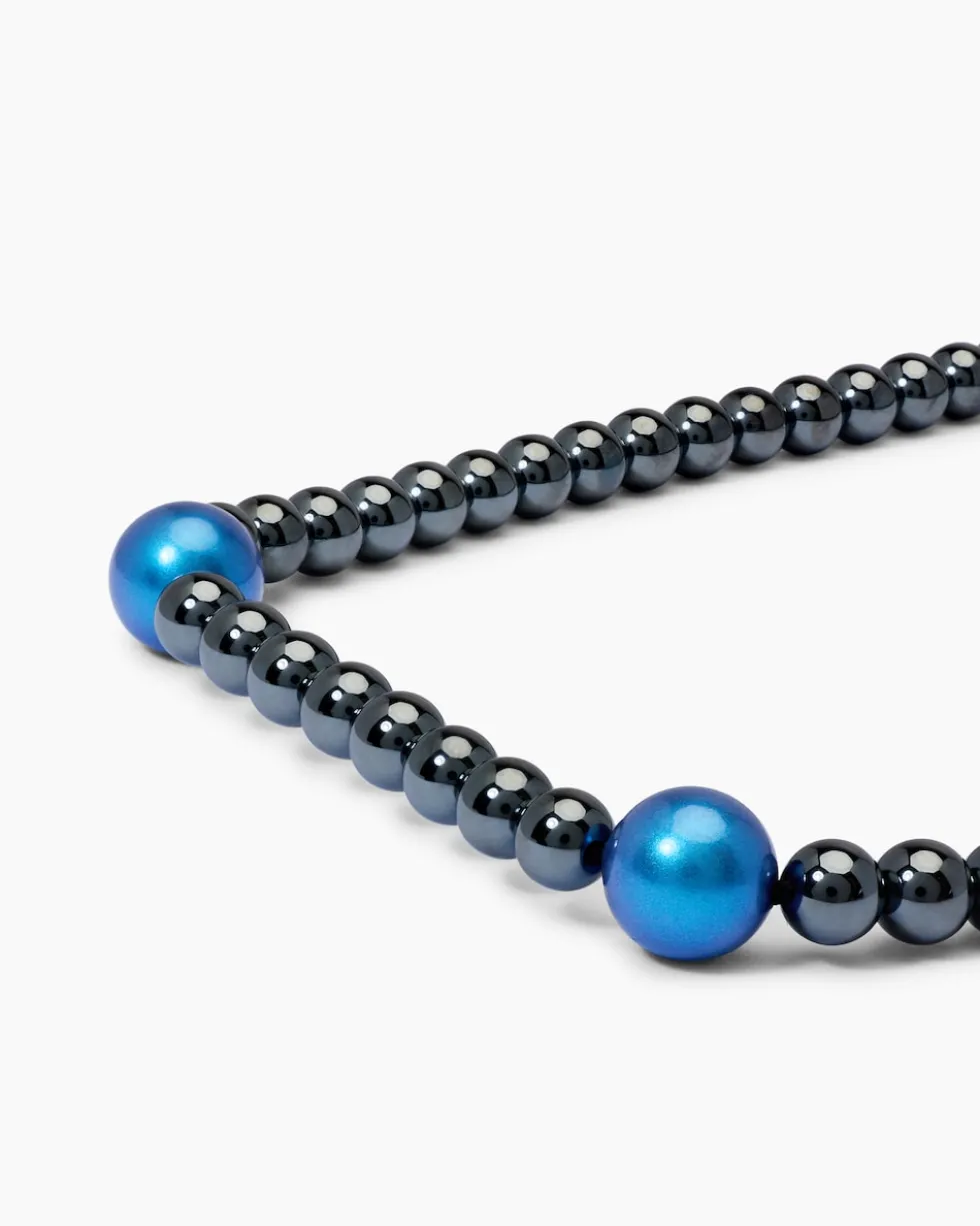 Collier Hämatit 6,0 mm & MK-Perlen 10 mm