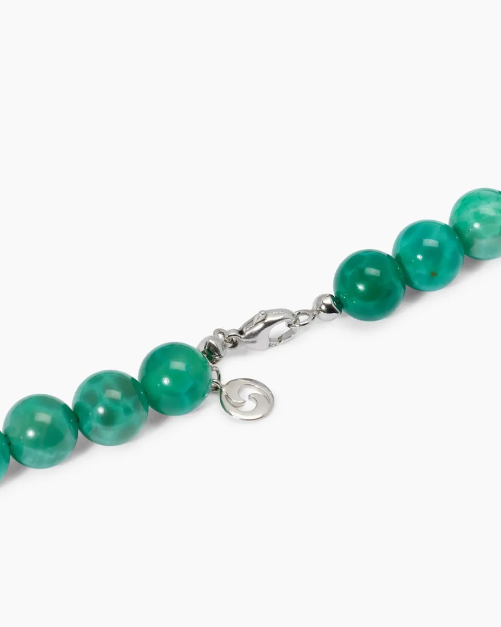 Collier mit Achat, Hämatit & Lava