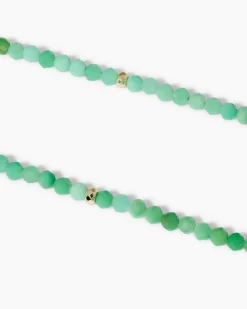 Collier mit Chrysopras, SWZ-Perle & Hämatit