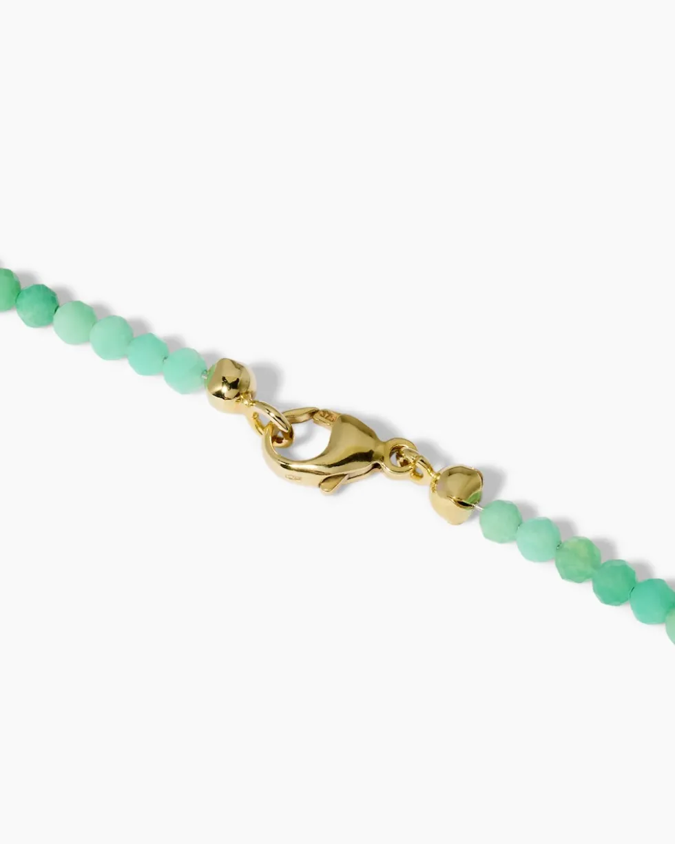 Collier mit Chrysopras, SWZ-Perle & Hämatit
