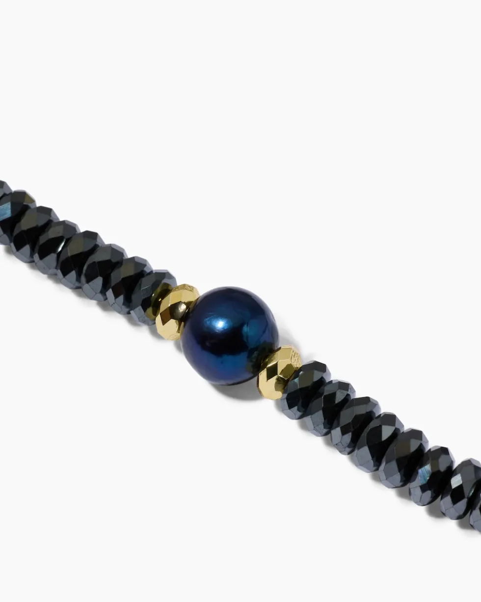 Collier mit Hämatit & SWZ-Perlen