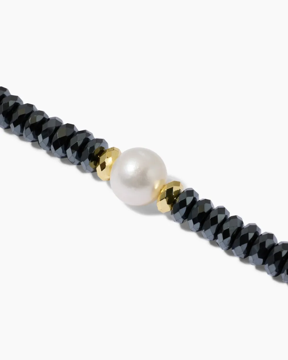 Collier mit Hämatit & SWZ-Perlen