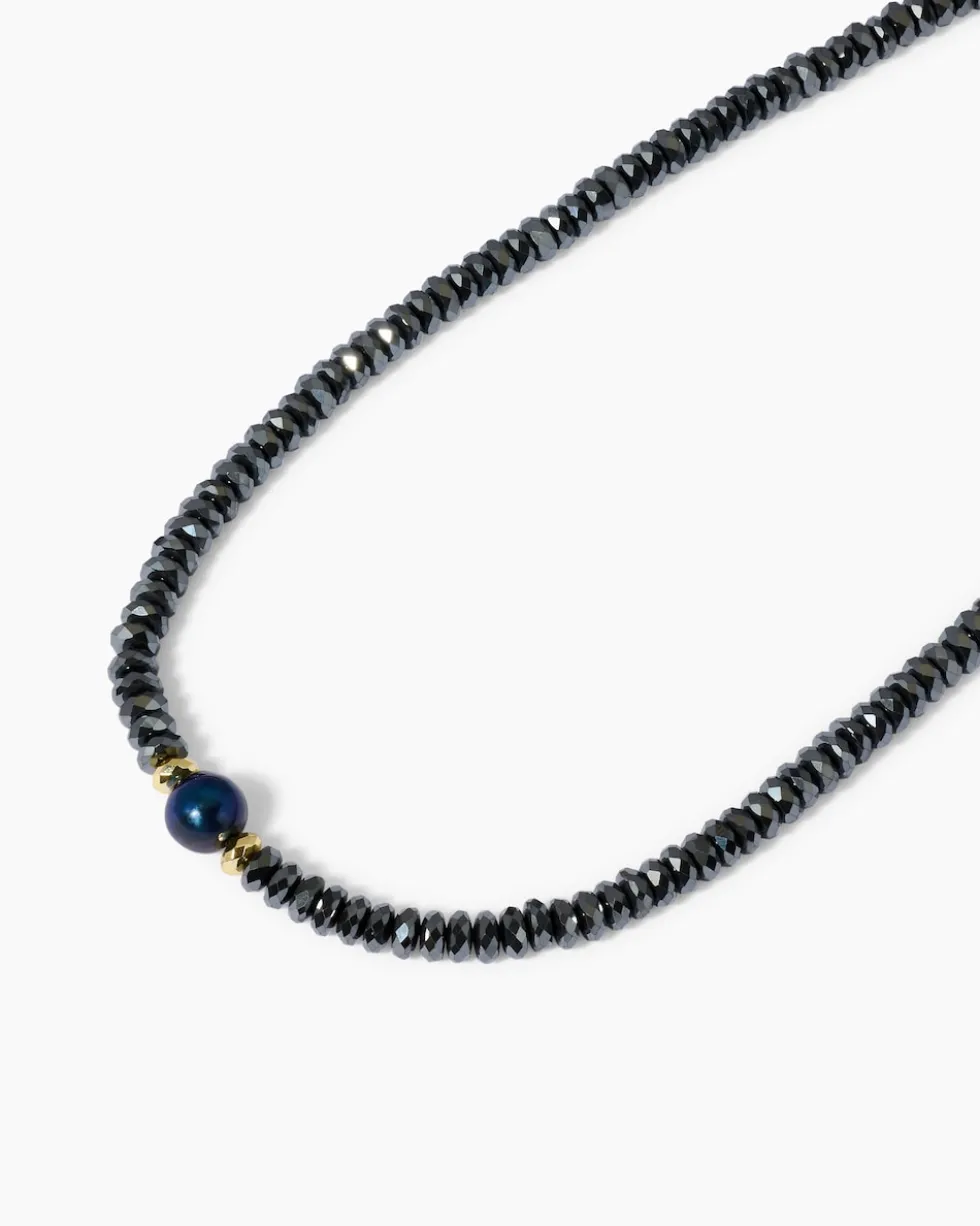 Collier mit Hämatit & SWZ-Perlen