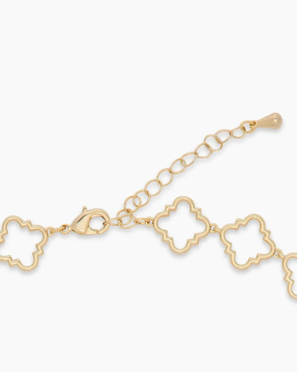 Collier mit Kleeblatt-Design