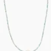 Collier mit Larimar, SWZ-Perle & Hämatit