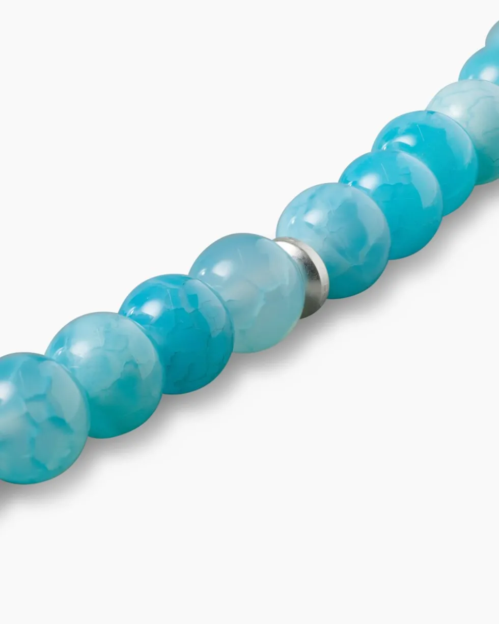 Collier mit Ocean Achat & Hämatit