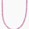 Collier mit rosa Saphir