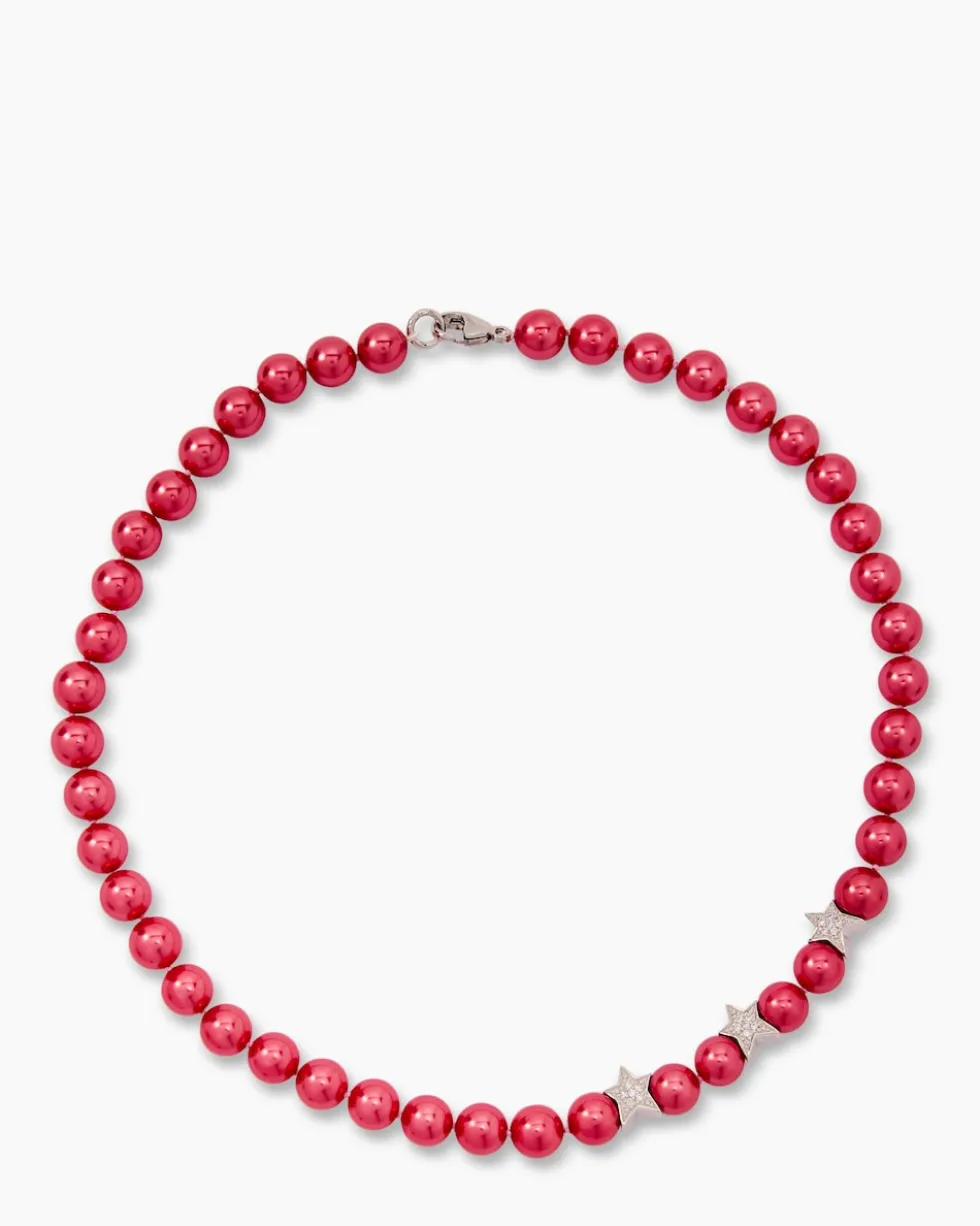 Collier MK-Perlen 10 mm & Zirkonia