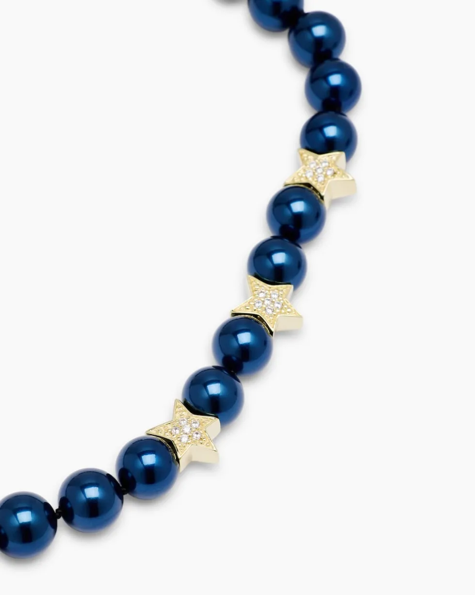 Collier MK-Perlen 10 mm & Zirkonia