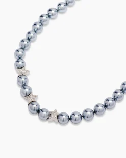 Collier MK-Perlen 10 mm & Zirkonia