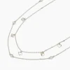 Collier-Set mit Zirkonia, 2tlg.