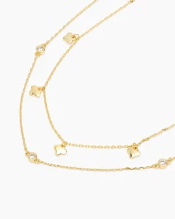 Collier-Set mit Zirkonia, 2tlg.