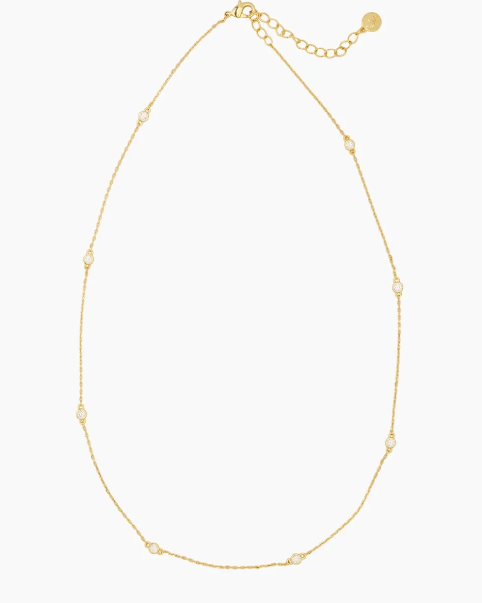 Collier-Set mit Zirkonia, 2tlg.