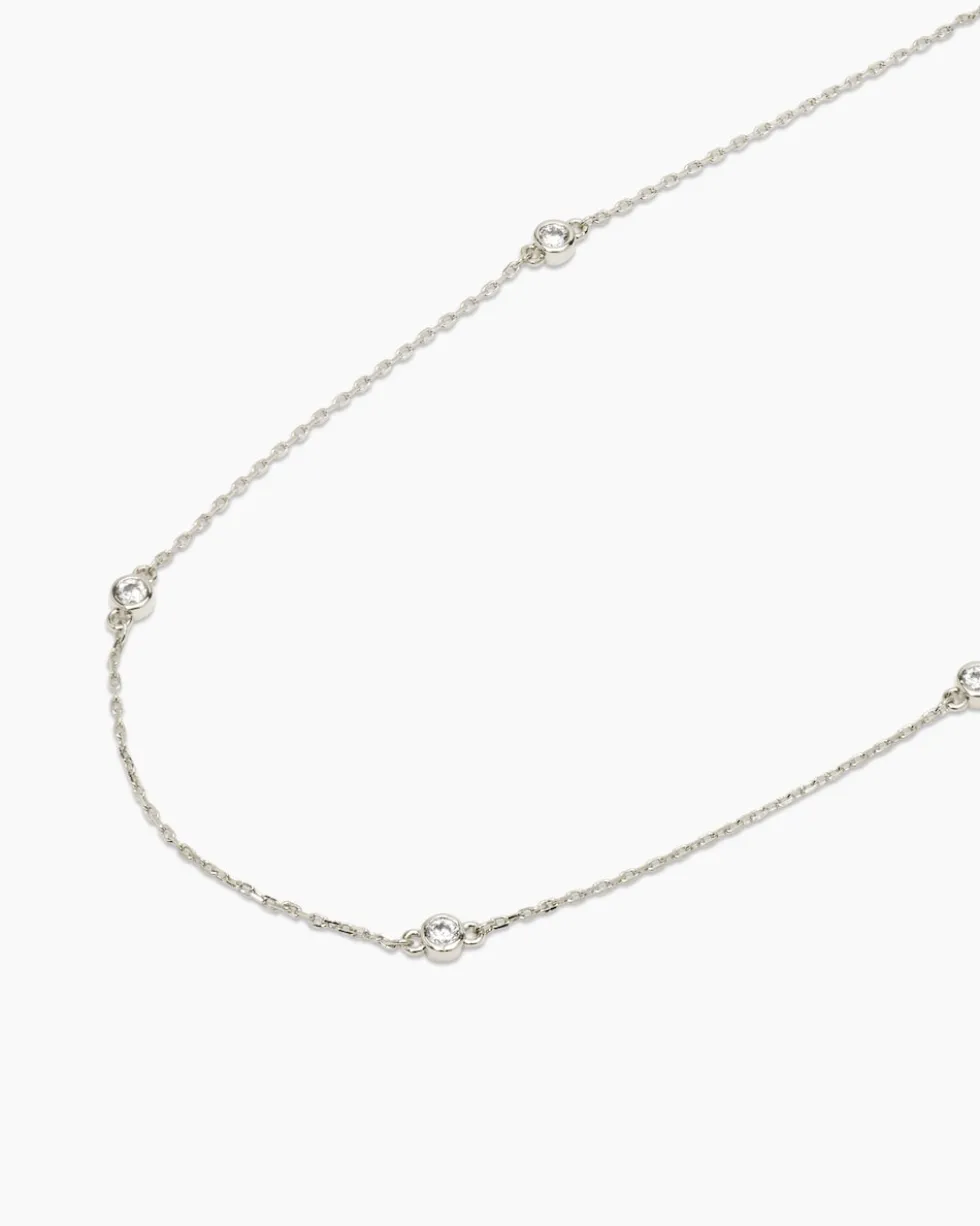 Collier-Set mit Zirkonia, 2tlg.