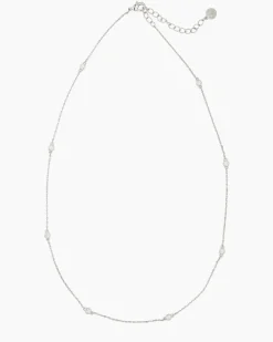 Collier-Set mit Zirkonia, 2tlg.
