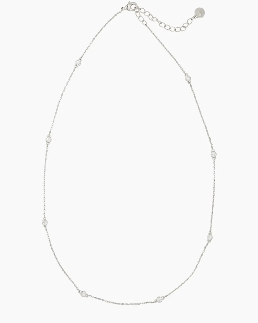 Collier-Set mit Zirkonia, 2tlg.