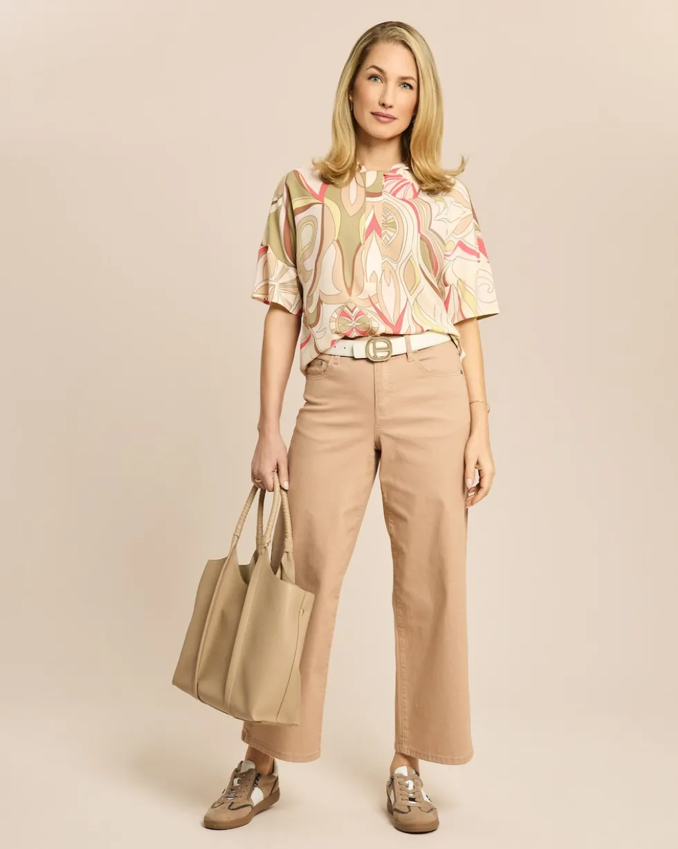 Color Denim 7/8-Hose