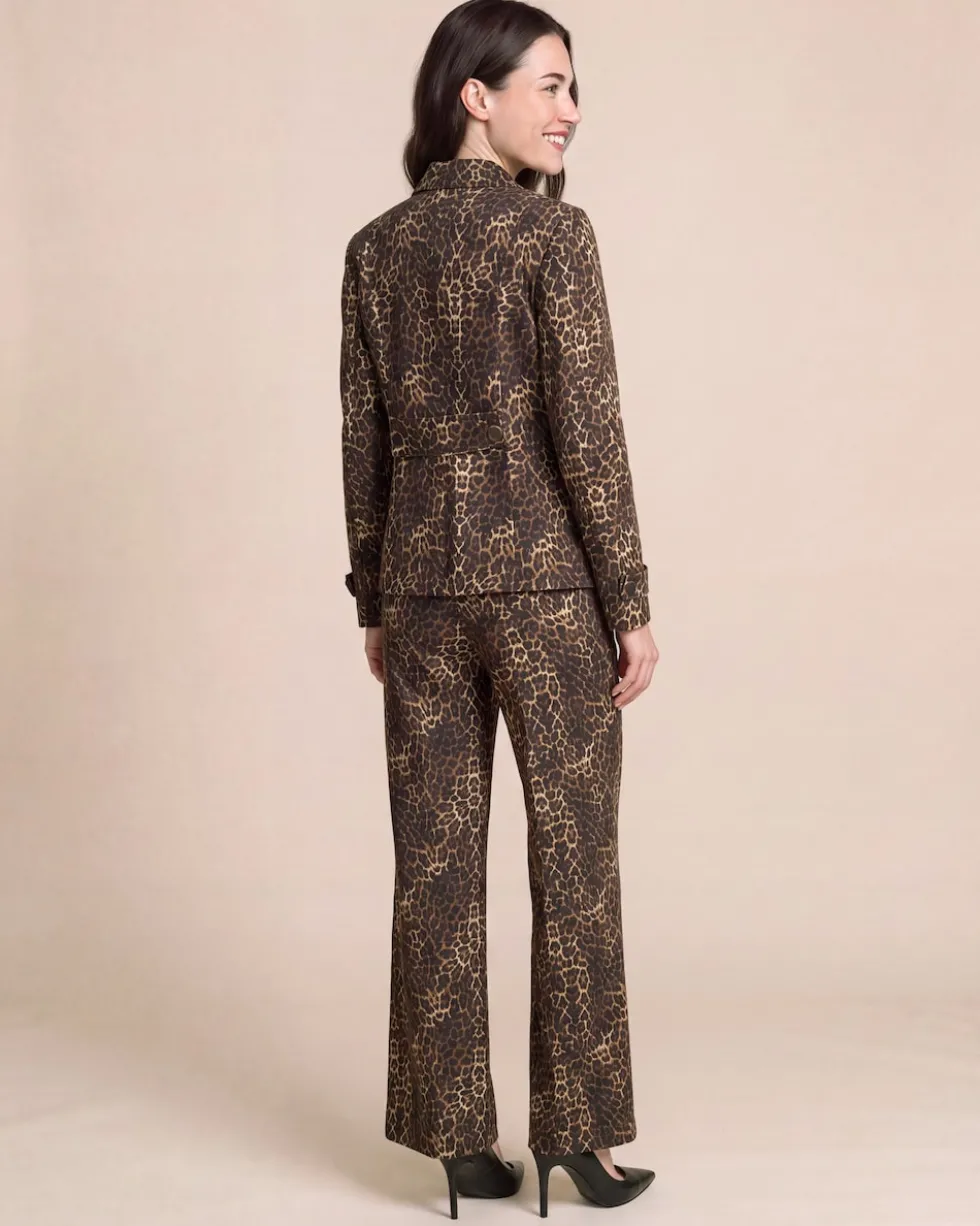 "Couture" Blazerjacke mit Leo-Print