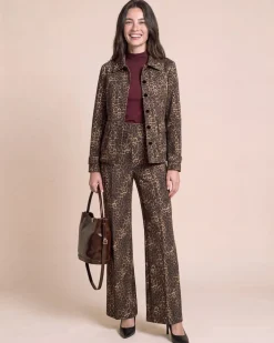 "Couture" Blazerjacke mit Leo-Print
