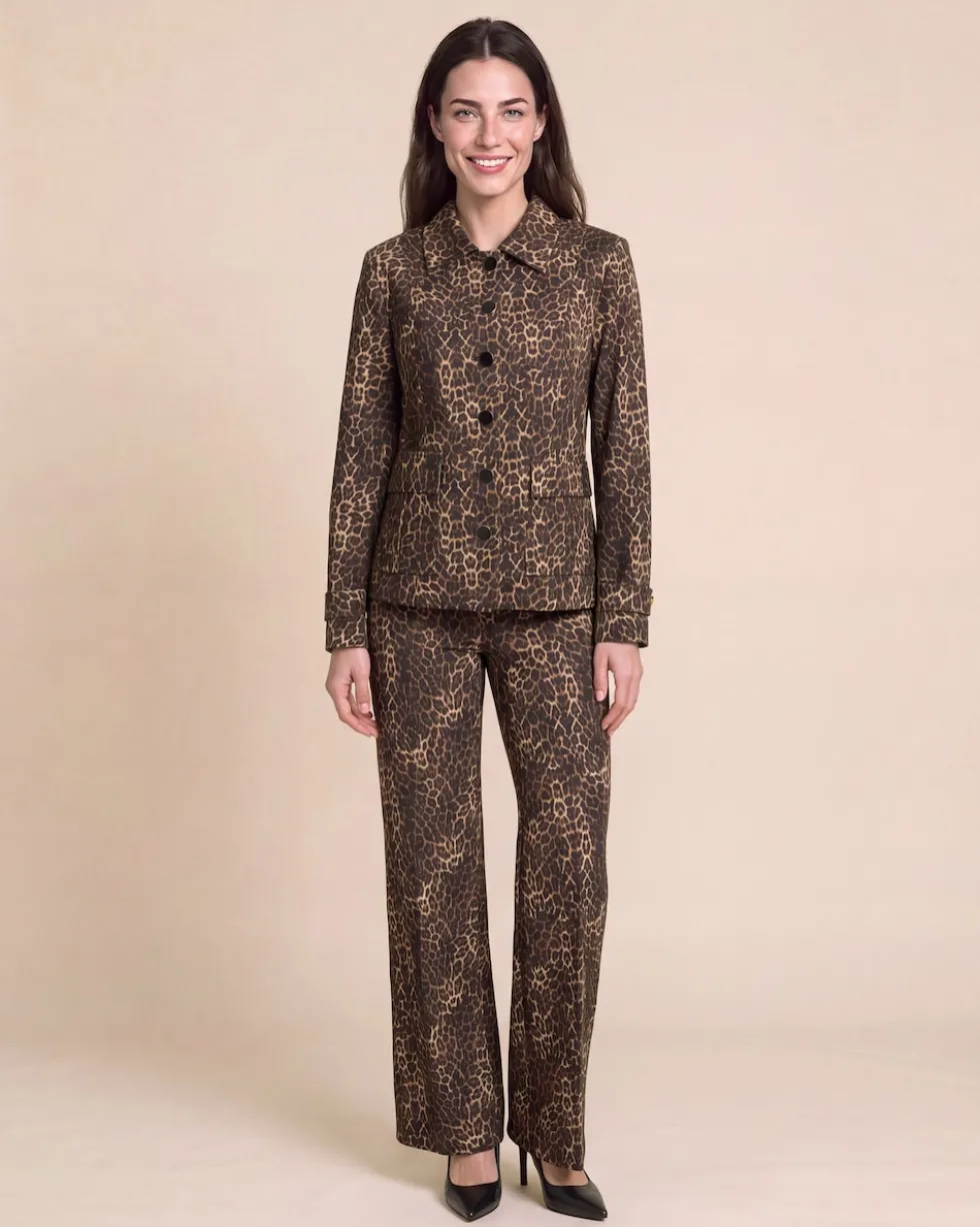 "Couture" Blazerjacke mit Leo-Print