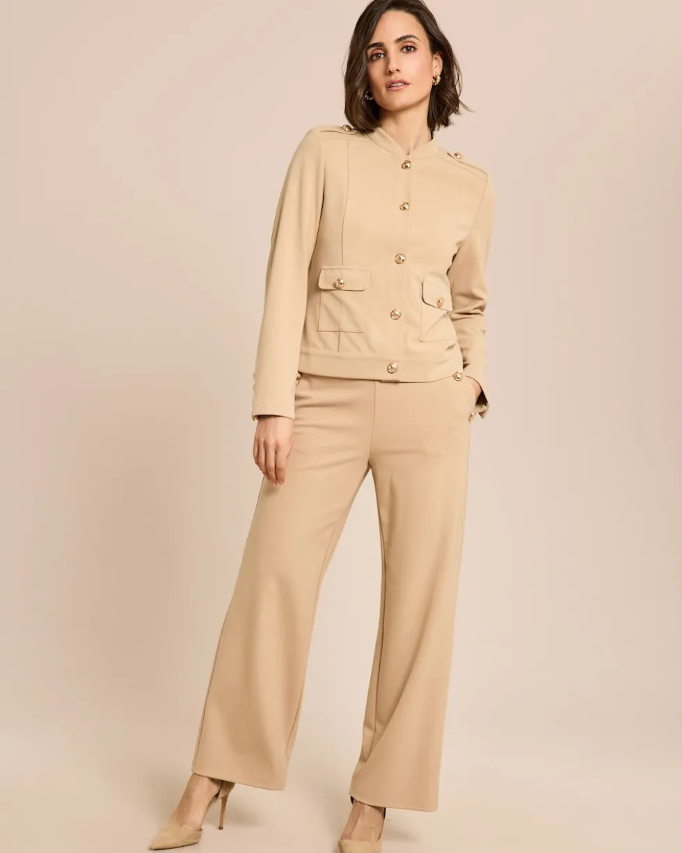 Couture Hose mit Knopfdetails