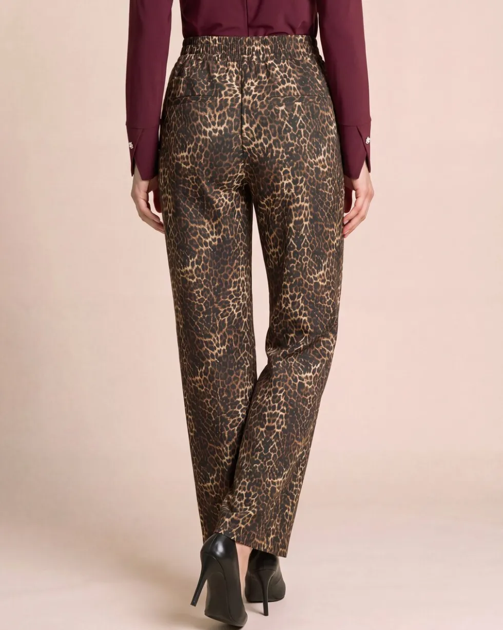"Couture" Hose mit Leo-Print