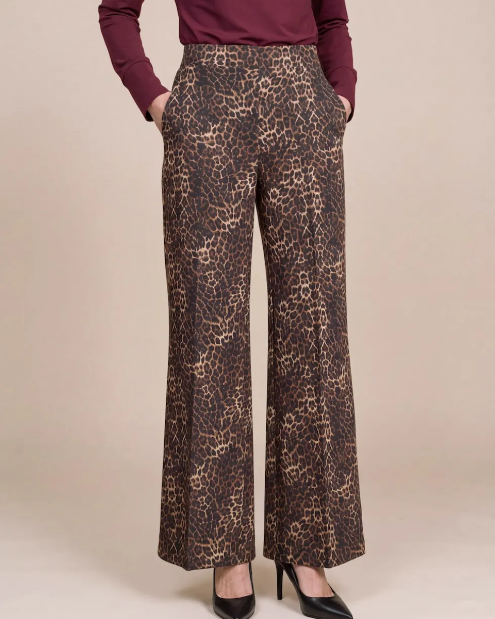 "Couture" Hose mit Leo-Print