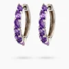 Creolen mit Amethyst