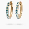 Creolen mit blauen Brillanten 0,50 ct