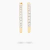 Creolen mit Diamant ca. 0,20 ct