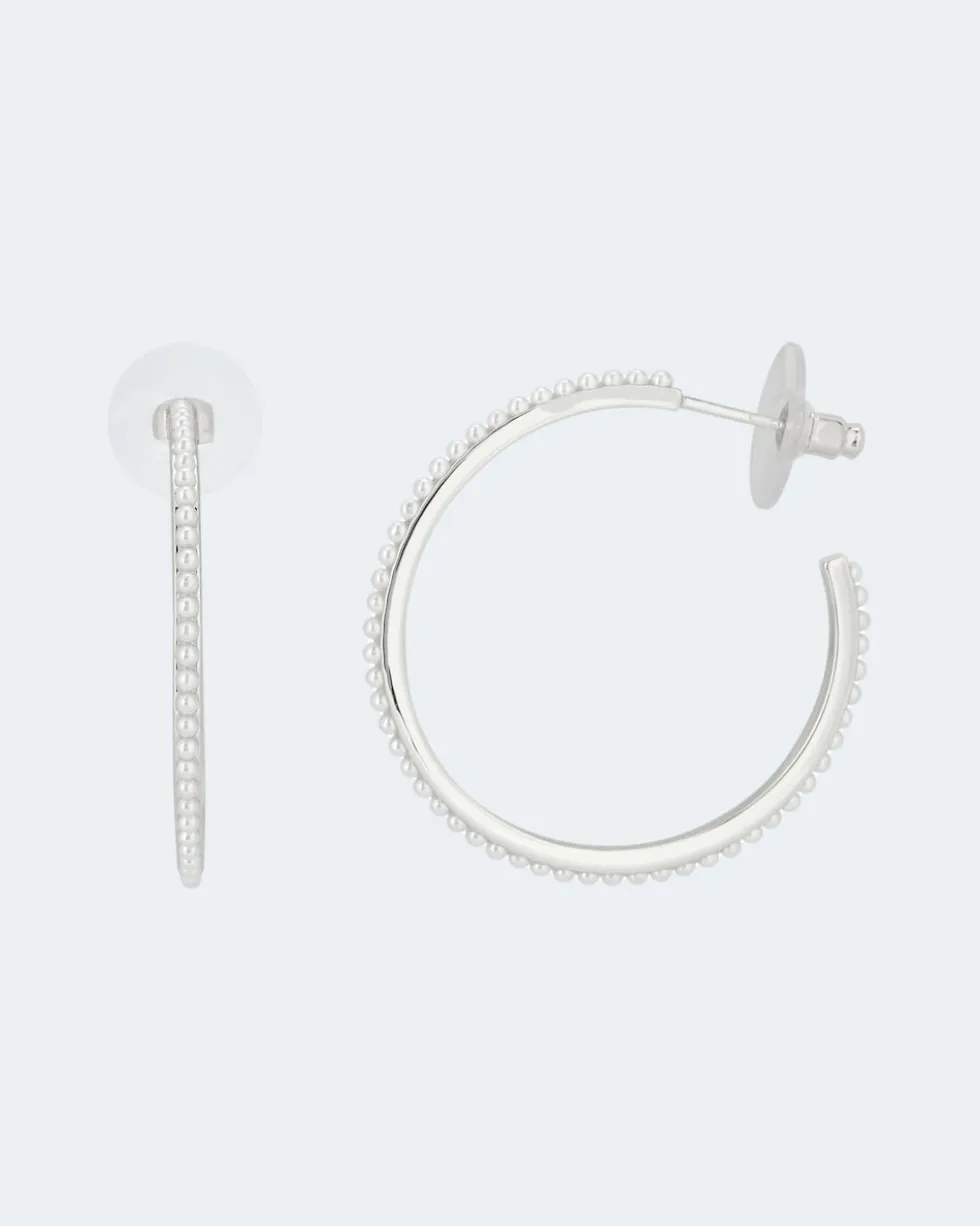 Creolen mit Kunstperlen