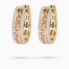 Creolen mit Saphir & Brillanten