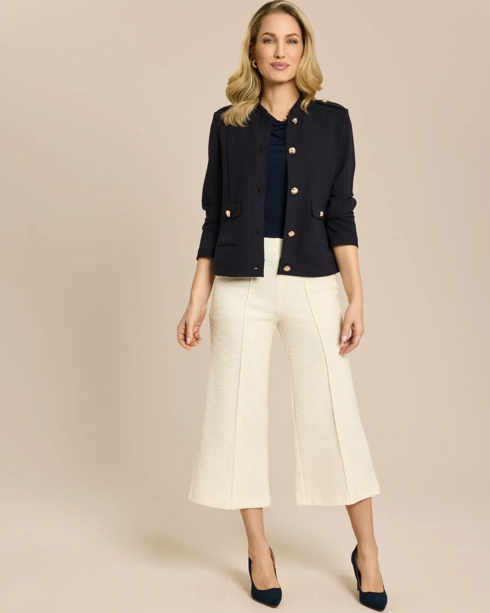 Culotte aus Stretch Bouclé