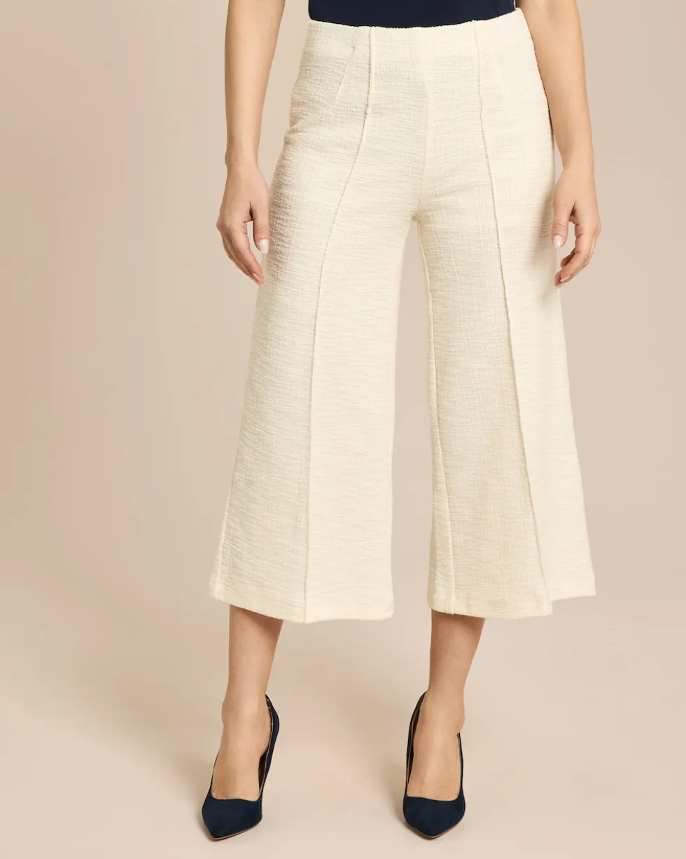 Culotte aus Stretch Bouclé
