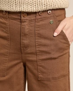 Culotte Jeans mit Bunddetail