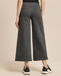Culotte Jeans mit Bunddetail