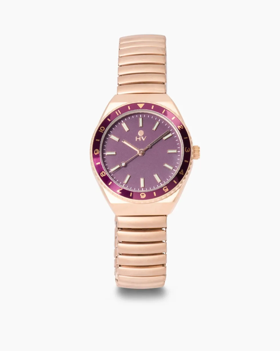 Damenuhr mit Flexarmband