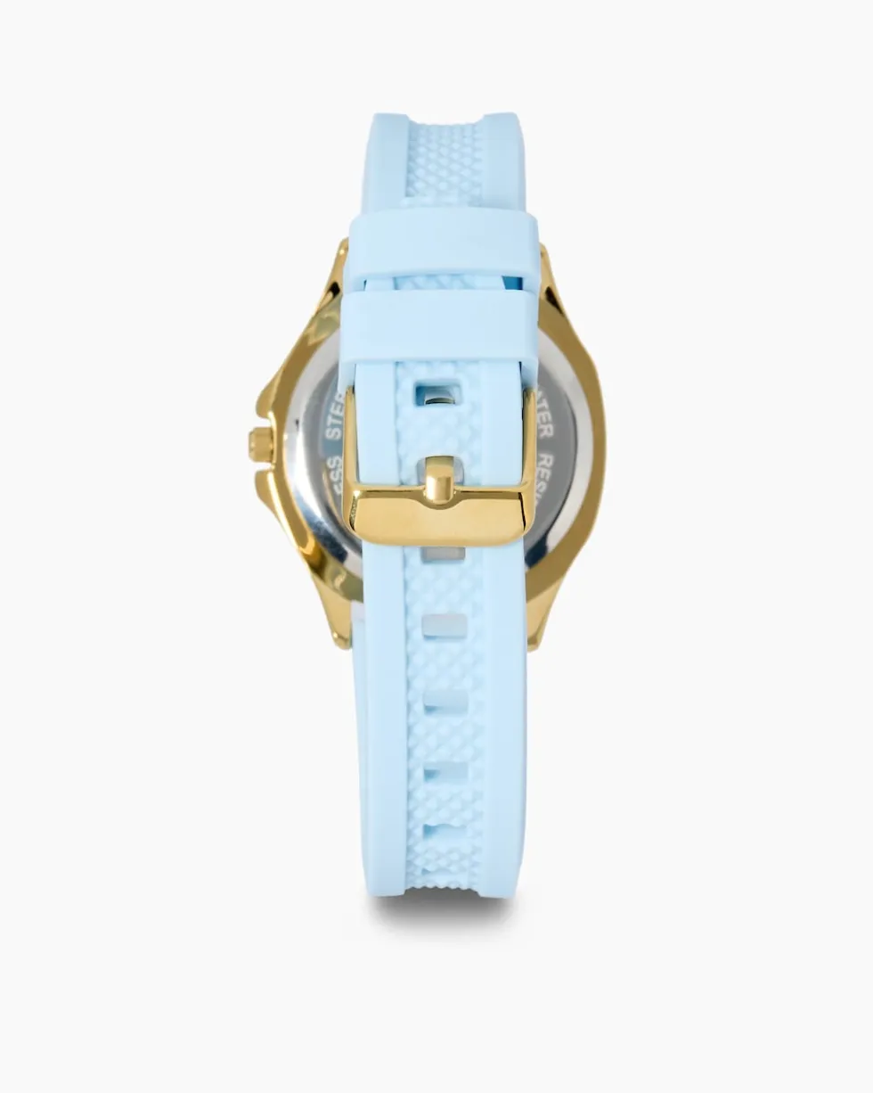Damenuhr mit Silikonarmband