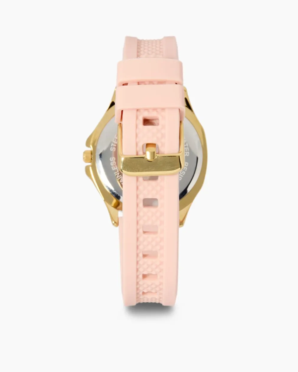 Damenuhr mit Silikonarmband