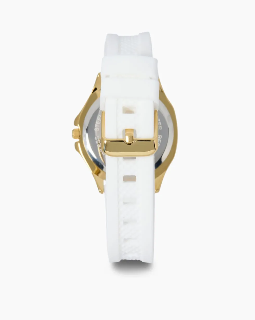 Damenuhr mit Silikonarmband