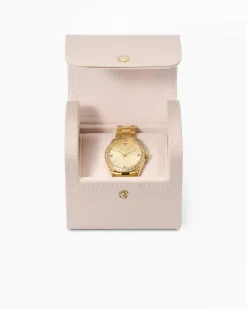 Damenuhr mit Tansanit und Zirkonen