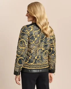 Daunenjacke mit Exklusivdruck