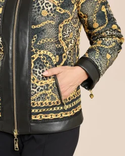 Daunenjacke mit Exklusivdruck