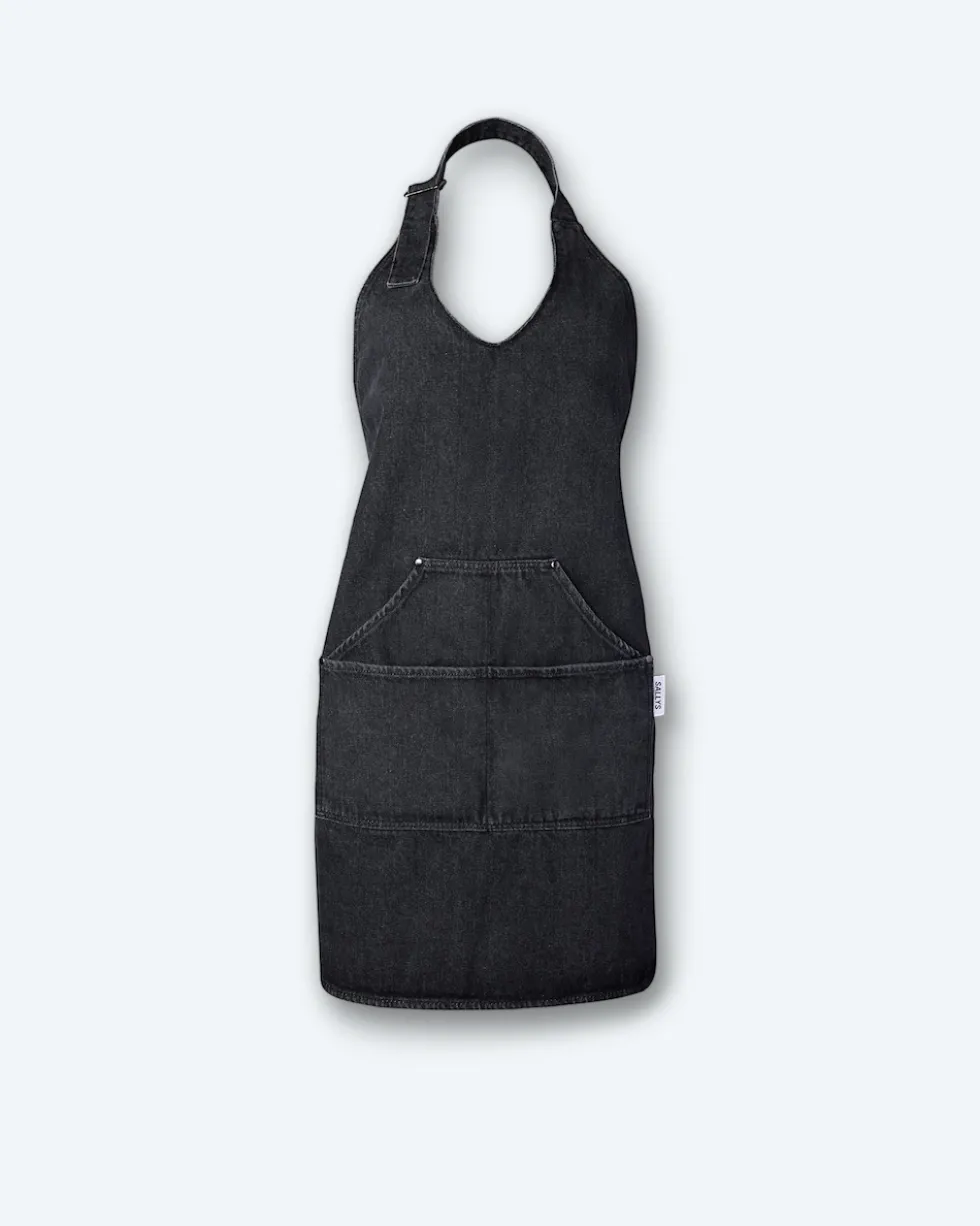 Denim-Schürze