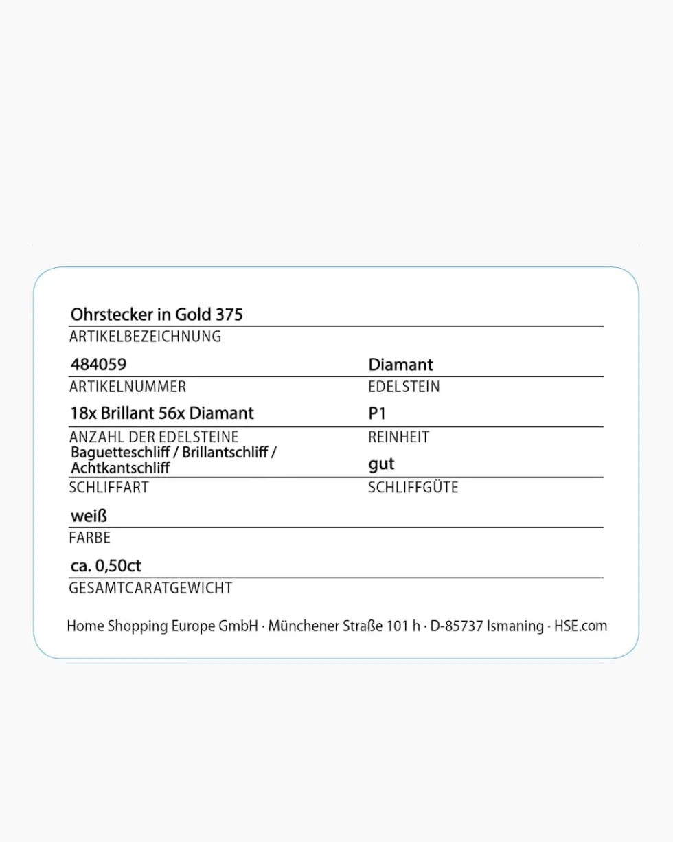 Diamant-Ohrstecker 0,50 ct