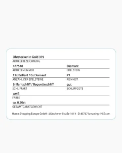 Diamant-Ohrstecker 0,20 ct