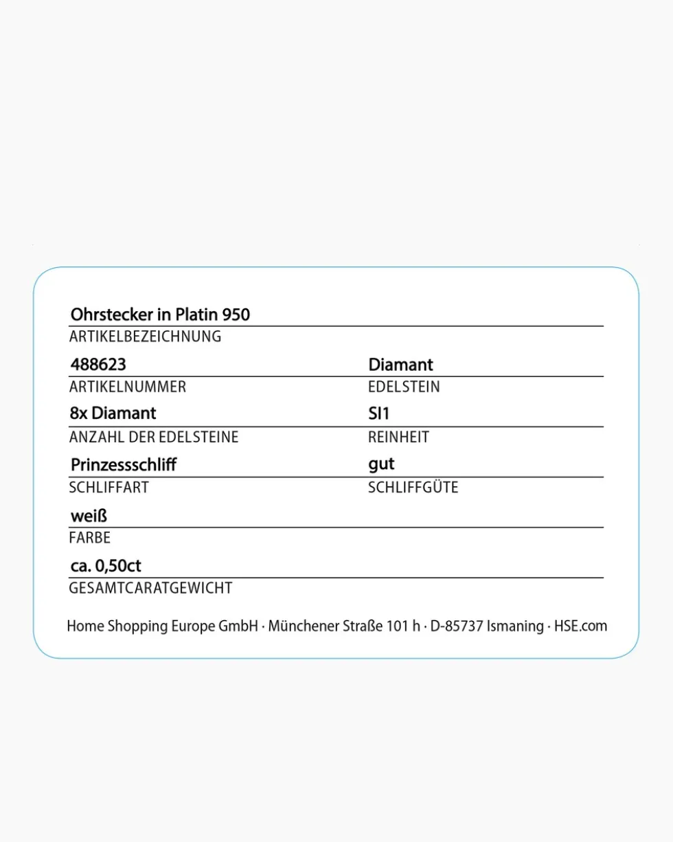 Diamant-Ohrstecker 0,50 ct