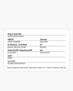 Diamantring 0,15 ct