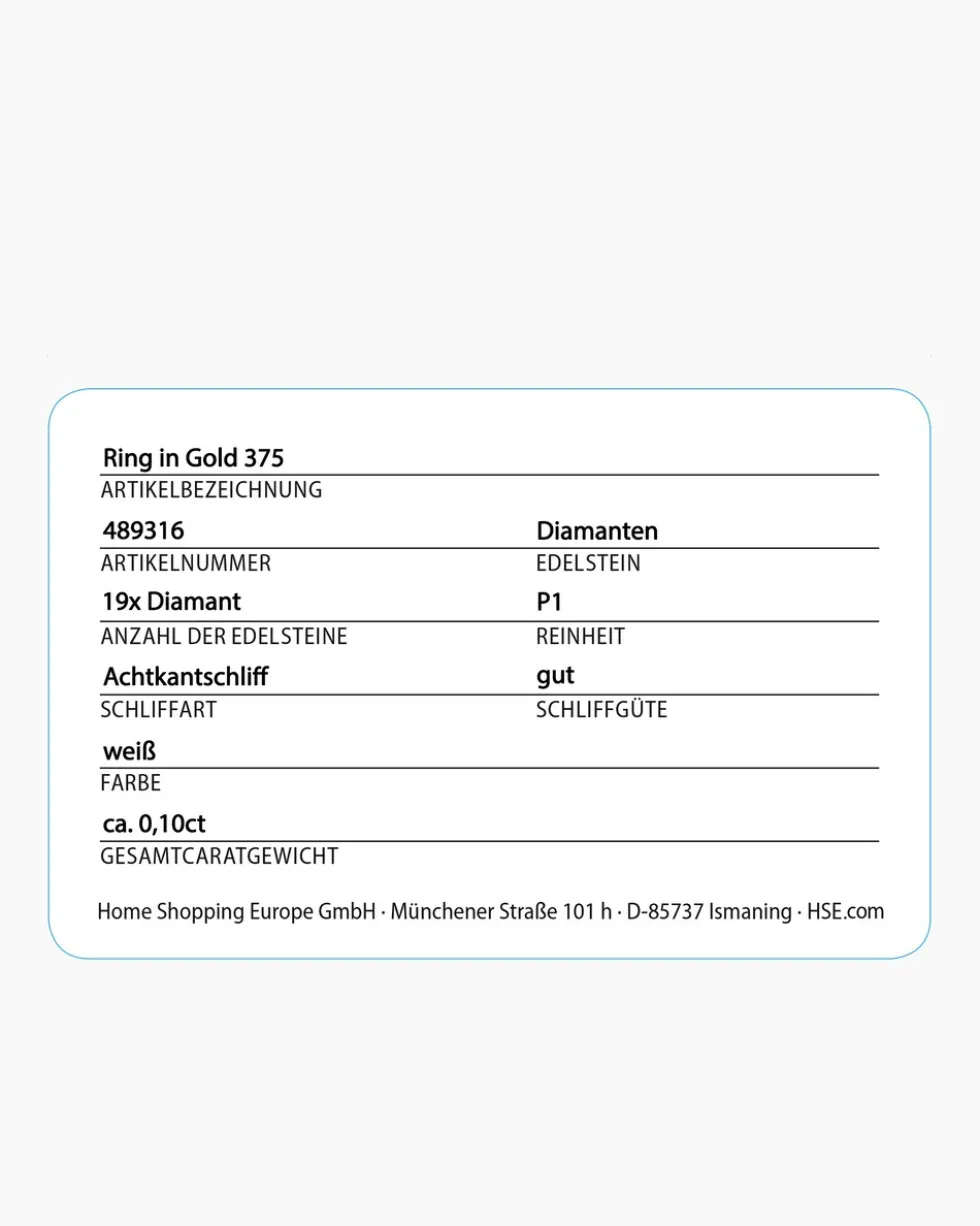 Diamantring 0,10 ct
